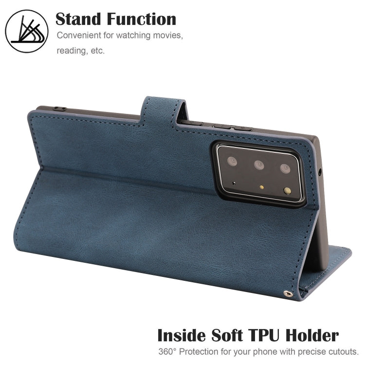 For Samsung Galaxy Note20 Ultra Fantasy Classic Skin-feel Calfskin Texture Magnetic Buckle Horizontal Flip PU Leather Case with Holder & Card Slot & Wallet