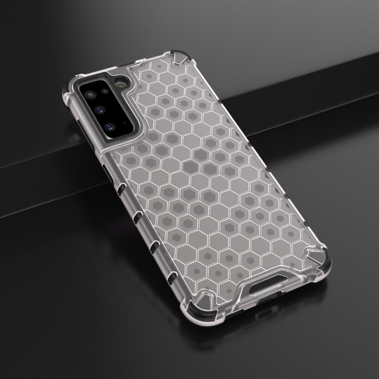 For Samsung Galaxy S21 5G Shockproof Honeycomb PC + TPU Protective Case