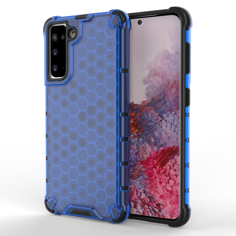For Samsung Galaxy S21 5G Shockproof Honeycomb PC + TPU Protective Case