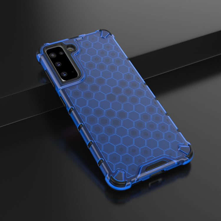 For Samsung Galaxy S21 5G Shockproof Honeycomb PC + TPU Protective Case