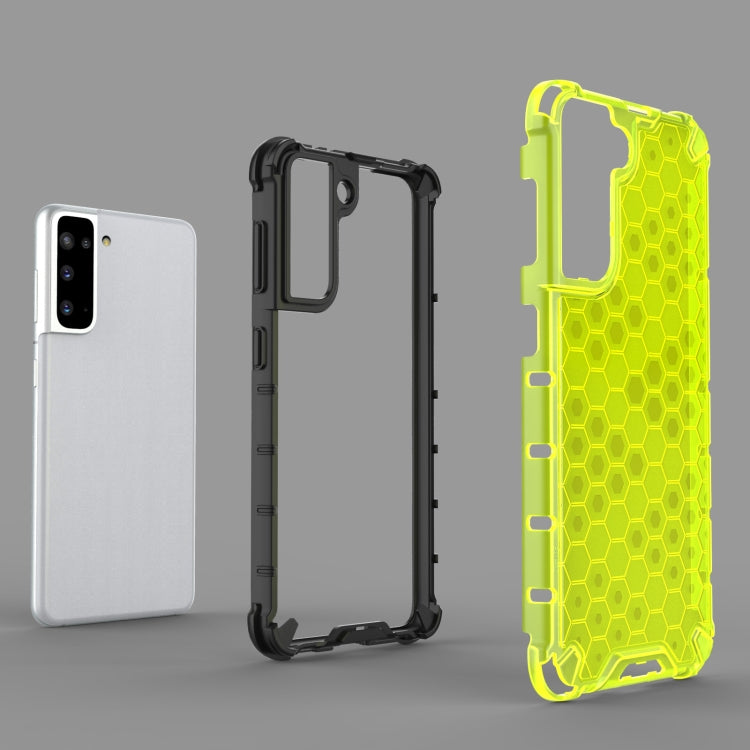 For Samsung Galaxy S21 5G Shockproof Honeycomb PC + TPU Protective Case