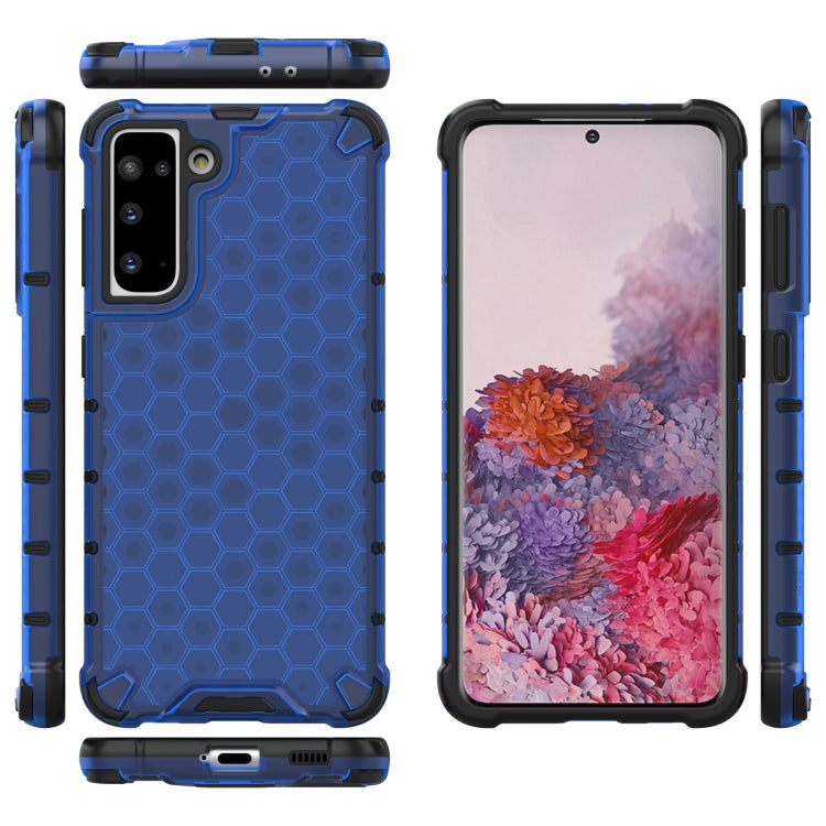 For Samsung Galaxy S21 5G Shockproof Honeycomb PC + TPU Protective Case
