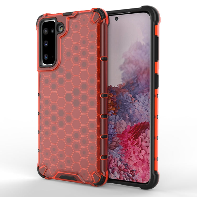 For Samsung Galaxy S21 5G Shockproof Honeycomb PC + TPU Protective Case