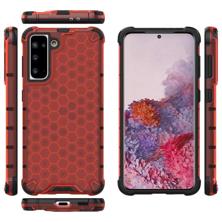 For Samsung Galaxy S21 5G Shockproof Honeycomb PC + TPU Protective Case