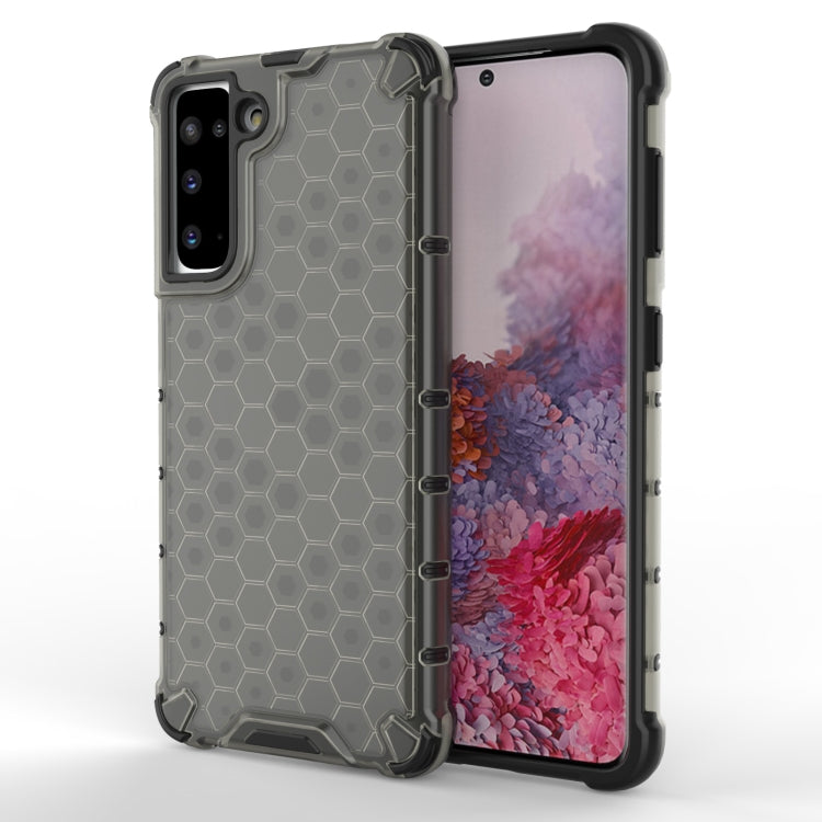 For Samsung Galaxy S21 5G Shockproof Honeycomb PC + TPU Protective Case