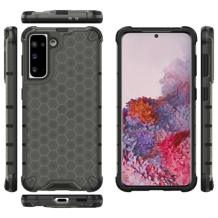 For Samsung Galaxy S21 5G Shockproof Honeycomb PC + TPU Protective Case