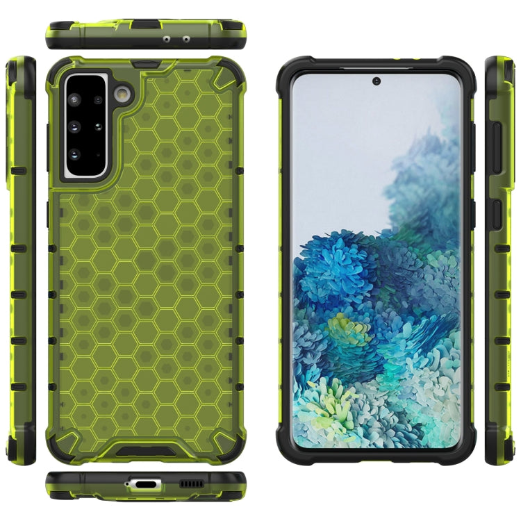 For Samsung Galaxy S21+ 5G Shockproof Honeycomb PC + TPU Protective Case