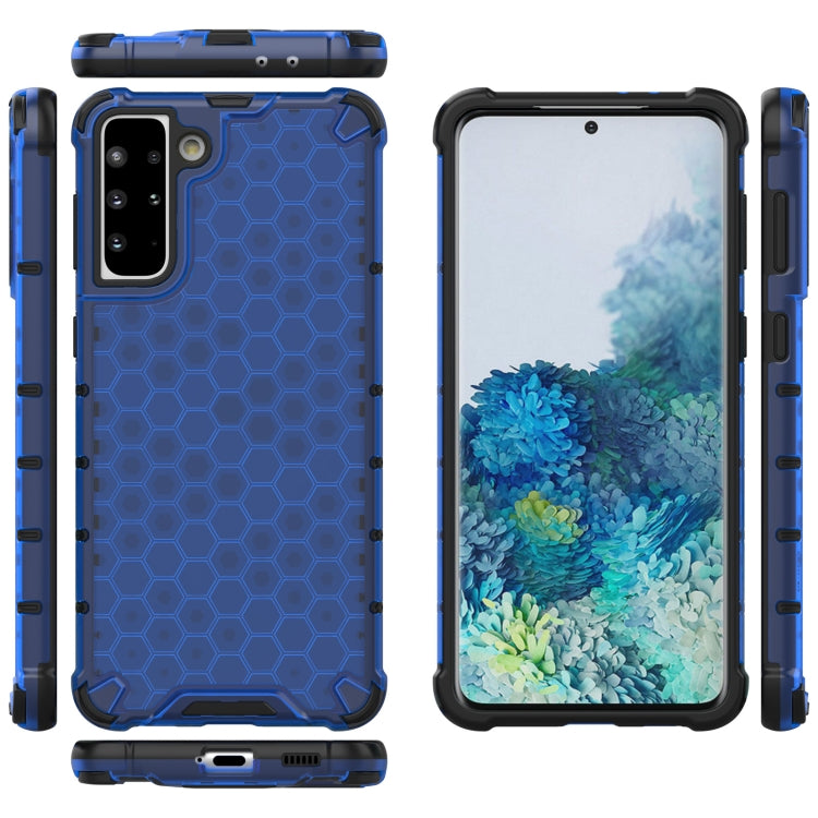 For Samsung Galaxy S21+ 5G Shockproof Honeycomb PC + TPU Protective Case