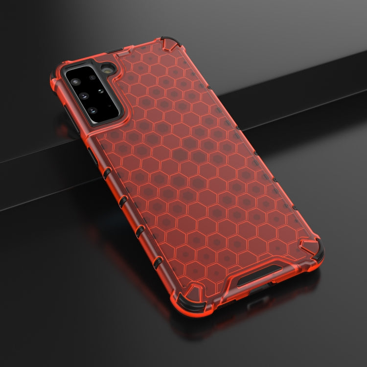 For Samsung Galaxy S21+ 5G Shockproof Honeycomb PC + TPU Protective Case