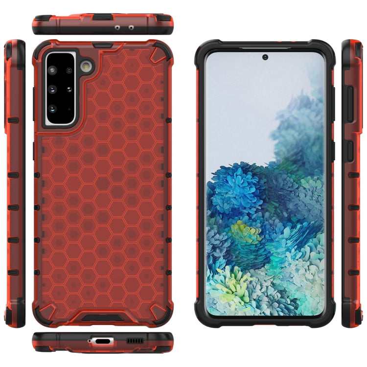 For Samsung Galaxy S21+ 5G Shockproof Honeycomb PC + TPU Protective Case
