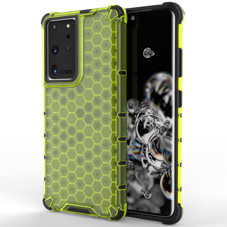 For Samsung Galaxy S21 Ultra 5G Shockproof Honeycomb PC + TPU Protective Case