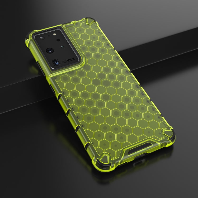 For Samsung Galaxy S21 Ultra 5G Shockproof Honeycomb PC + TPU Protective Case