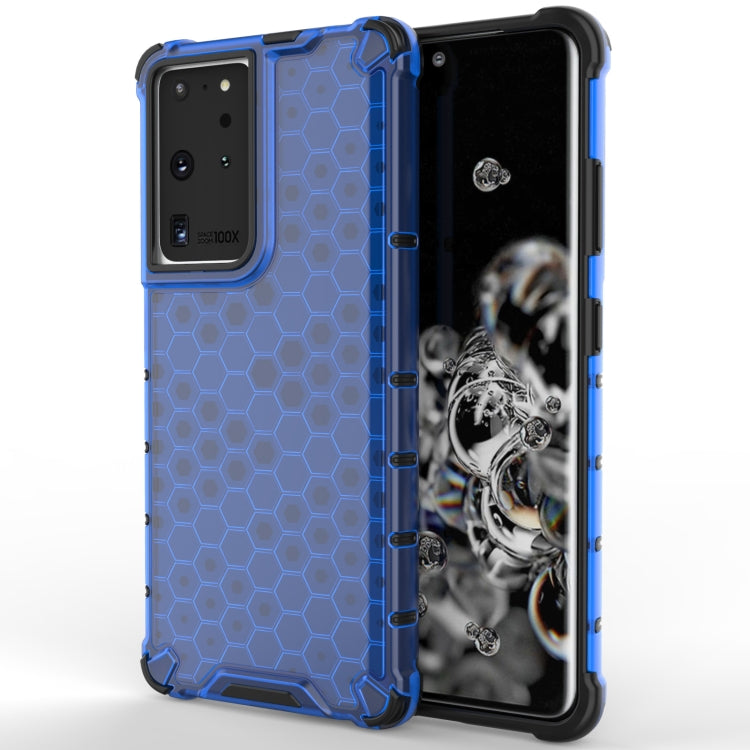 For Samsung Galaxy S21 Ultra 5G Shockproof Honeycomb PC + TPU Protective Case