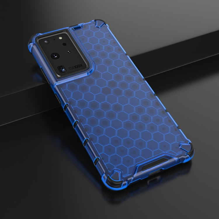 For Samsung Galaxy S21 Ultra 5G Shockproof Honeycomb PC + TPU Protective Case