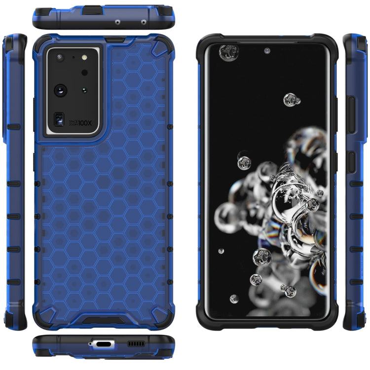 For Samsung Galaxy S21 Ultra 5G Shockproof Honeycomb PC + TPU Protective Case