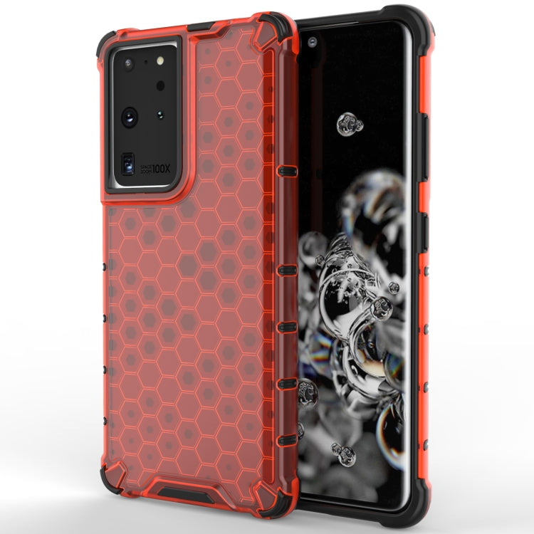 For Samsung Galaxy S21 Ultra 5G Shockproof Honeycomb PC + TPU Protective Case