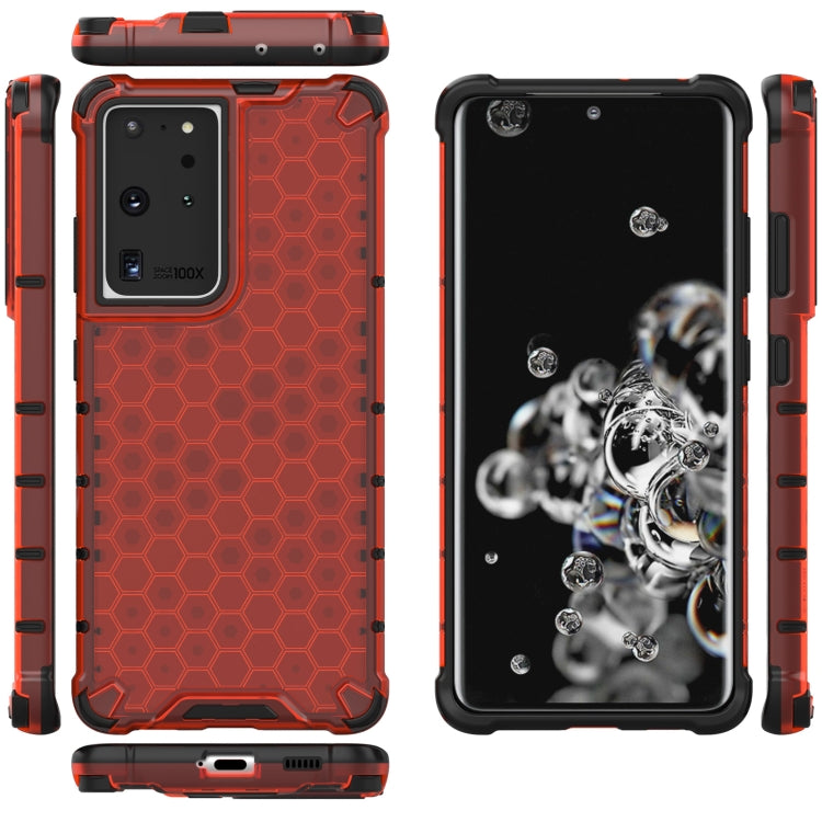 For Samsung Galaxy S21 Ultra 5G Shockproof Honeycomb PC + TPU Protective Case