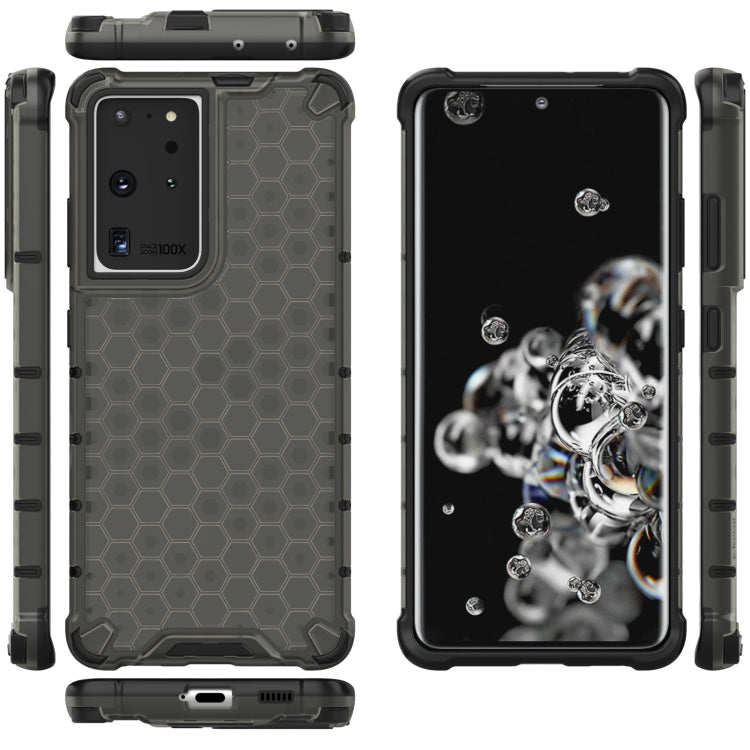 For Samsung Galaxy S21 Ultra 5G Shockproof Honeycomb PC + TPU Protective Case