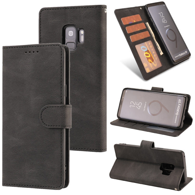 For Samsung Galaxy S9 Fantasy Classic Skin-feel Calfskin Texture Magnetic Buckle Horizontal Flip PU Leather Case with Holder & Card Slot & Wallet