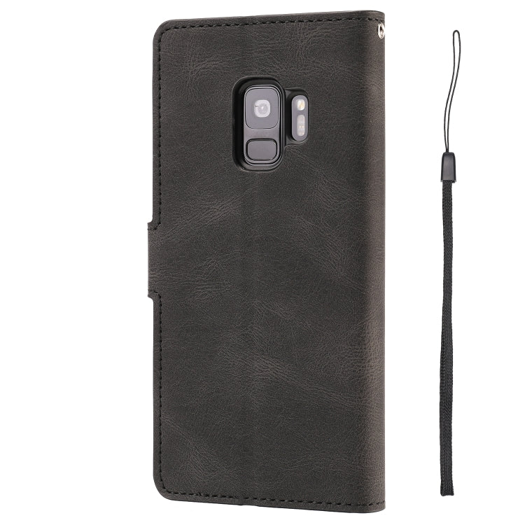 For Samsung Galaxy S9 Fantasy Classic Skin-feel Calfskin Texture Magnetic Buckle Horizontal Flip PU Leather Case with Holder & Card Slot & Wallet