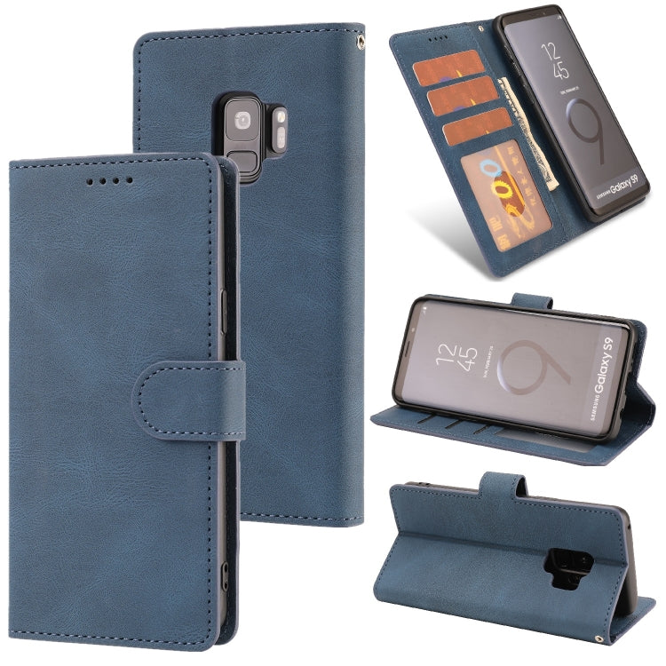For Samsung Galaxy S9 Fantasy Classic Skin-feel Calfskin Texture Magnetic Buckle Horizontal Flip PU Leather Case with Holder & Card Slot & Wallet