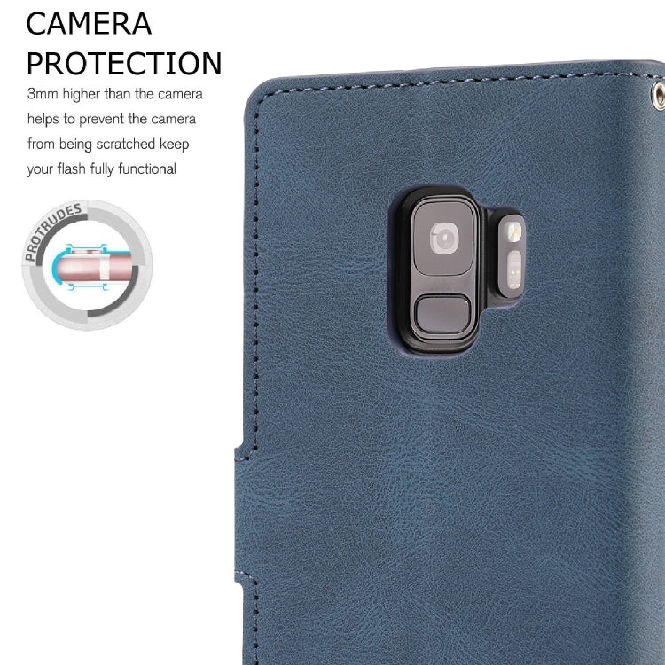 For Samsung Galaxy S9 Fantasy Classic Skin-feel Calfskin Texture Magnetic Buckle Horizontal Flip PU Leather Case with Holder & Card Slot & Wallet