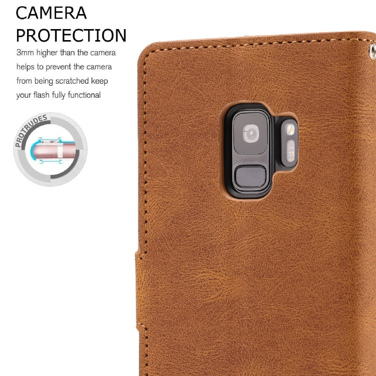 For Samsung Galaxy S9 Fantasy Classic Skin-feel Calfskin Texture Magnetic Buckle Horizontal Flip PU Leather Case with Holder & Card Slot & Wallet