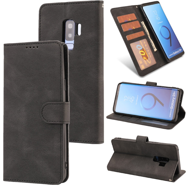 For Samsung Galaxy S9+ Fantasy Classic Skin-feel Calfskin Texture Magnetic Buckle Horizontal Flip PU Leather Case with Holder & Card Slot & Wallet