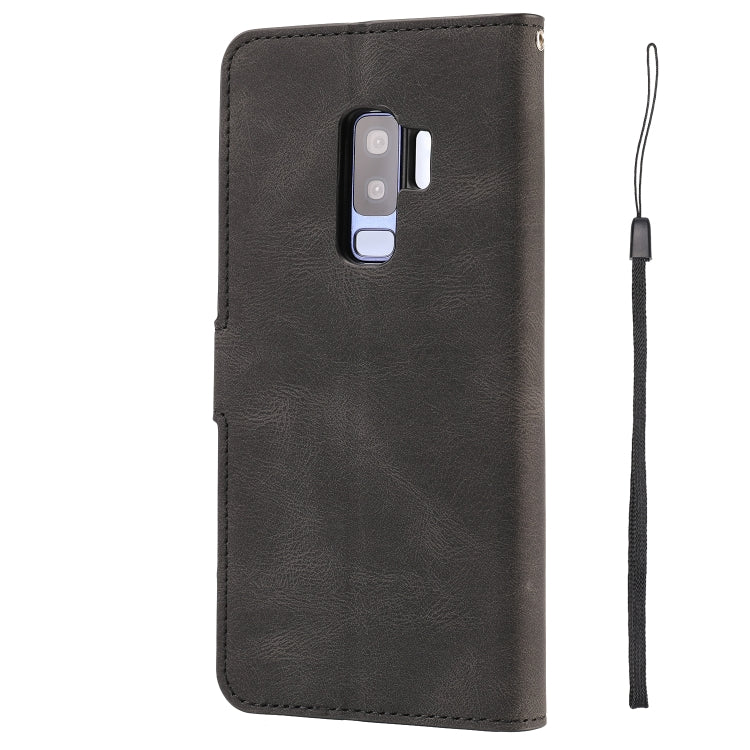 For Samsung Galaxy S9+ Fantasy Classic Skin-feel Calfskin Texture Magnetic Buckle Horizontal Flip PU Leather Case with Holder & Card Slot & Wallet