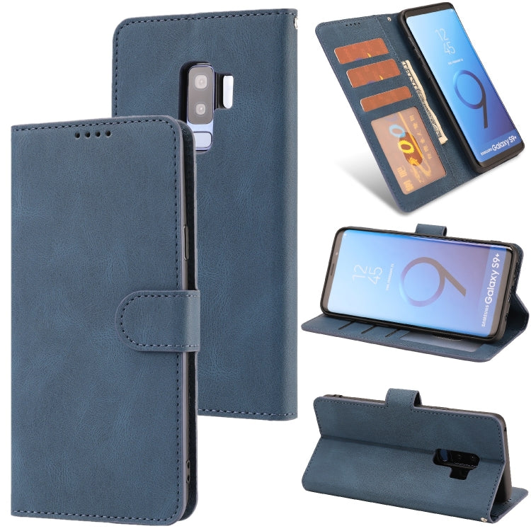 For Samsung Galaxy S9+ Fantasy Classic Skin-feel Calfskin Texture Magnetic Buckle Horizontal Flip PU Leather Case with Holder & Card Slot & Wallet