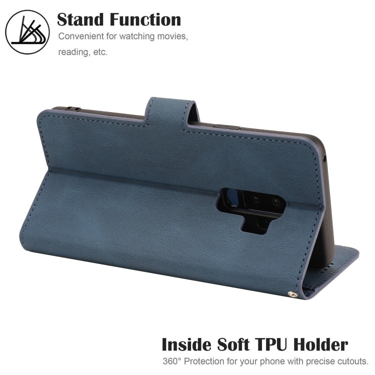 For Samsung Galaxy S9+ Fantasy Classic Skin-feel Calfskin Texture Magnetic Buckle Horizontal Flip PU Leather Case with Holder & Card Slot & Wallet