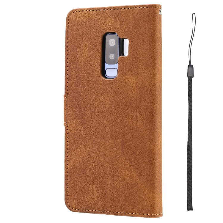 For Samsung Galaxy S9+ Fantasy Classic Skin-feel Calfskin Texture Magnetic Buckle Horizontal Flip PU Leather Case with Holder & Card Slot & Wallet