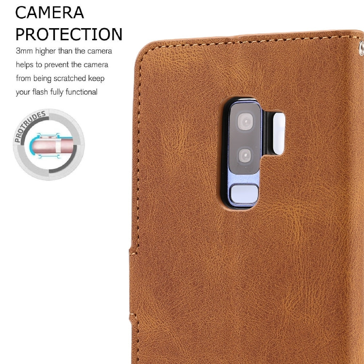 For Samsung Galaxy S9+ Fantasy Classic Skin-feel Calfskin Texture Magnetic Buckle Horizontal Flip PU Leather Case with Holder & Card Slot & Wallet