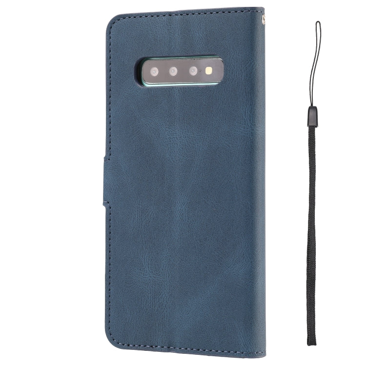 For Samsung Galaxy S10 Fantasy Classic Skin-feel Calfskin Texture Magnetic Buckle Horizontal Flip PU Leather Case with Holder & Card Slot & Wallet