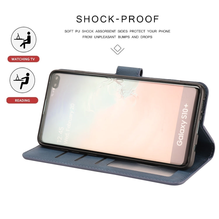 For Samsung Galaxy S10 Fantasy Classic Skin-feel Calfskin Texture Magnetic Buckle Horizontal Flip PU Leather Case with Holder & Card Slot & Wallet