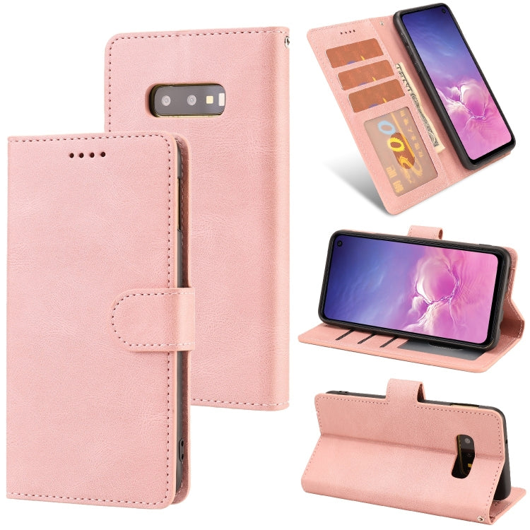 For Samsung Galaxy S10e Fantasy Classic Skin-feel Calfskin Texture Magnetic Buckle Horizontal Flip PU Leather Case with Holder & Card Slot & Wallet