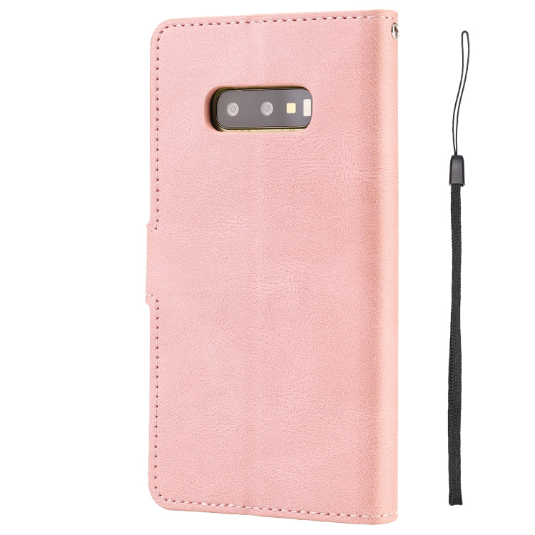For Samsung Galaxy S10e Fantasy Classic Skin-feel Calfskin Texture Magnetic Buckle Horizontal Flip PU Leather Case with Holder & Card Slot & Wallet