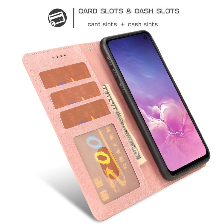 For Samsung Galaxy S10e Fantasy Classic Skin-feel Calfskin Texture Magnetic Buckle Horizontal Flip PU Leather Case with Holder & Card Slot & Wallet