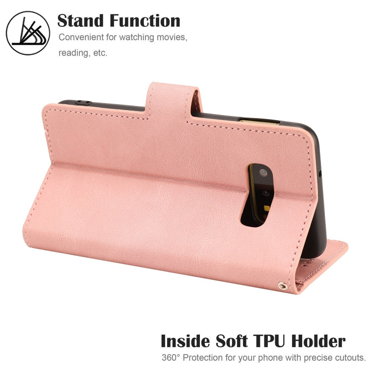 For Samsung Galaxy S10e Fantasy Classic Skin-feel Calfskin Texture Magnetic Buckle Horizontal Flip PU Leather Case with Holder & Card Slot & Wallet