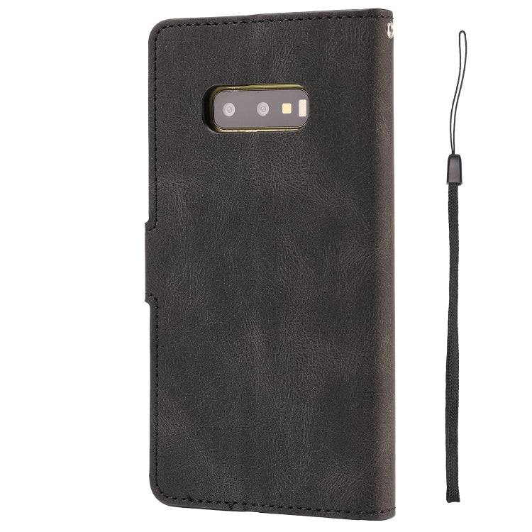 For Samsung Galaxy S10e Fantasy Classic Skin-feel Calfskin Texture Magnetic Buckle Horizontal Flip PU Leather Case with Holder & Card Slot & Wallet