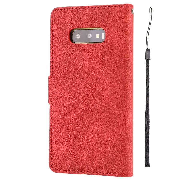 For Samsung Galaxy S10e Fantasy Classic Skin-feel Calfskin Texture Magnetic Buckle Horizontal Flip PU Leather Case with Holder & Card Slot & Wallet