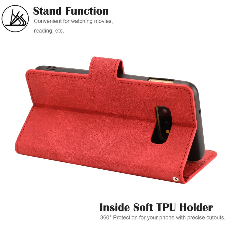 For Samsung Galaxy S10e Fantasy Classic Skin-feel Calfskin Texture Magnetic Buckle Horizontal Flip PU Leather Case with Holder & Card Slot & Wallet