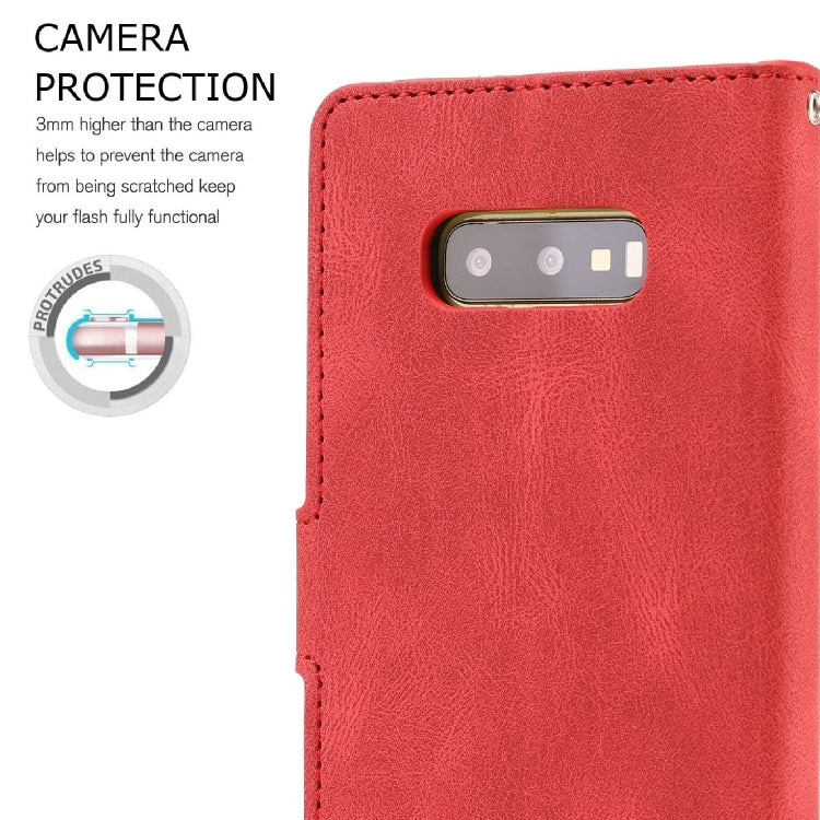 For Samsung Galaxy S10e Fantasy Classic Skin-feel Calfskin Texture Magnetic Buckle Horizontal Flip PU Leather Case with Holder & Card Slot & Wallet