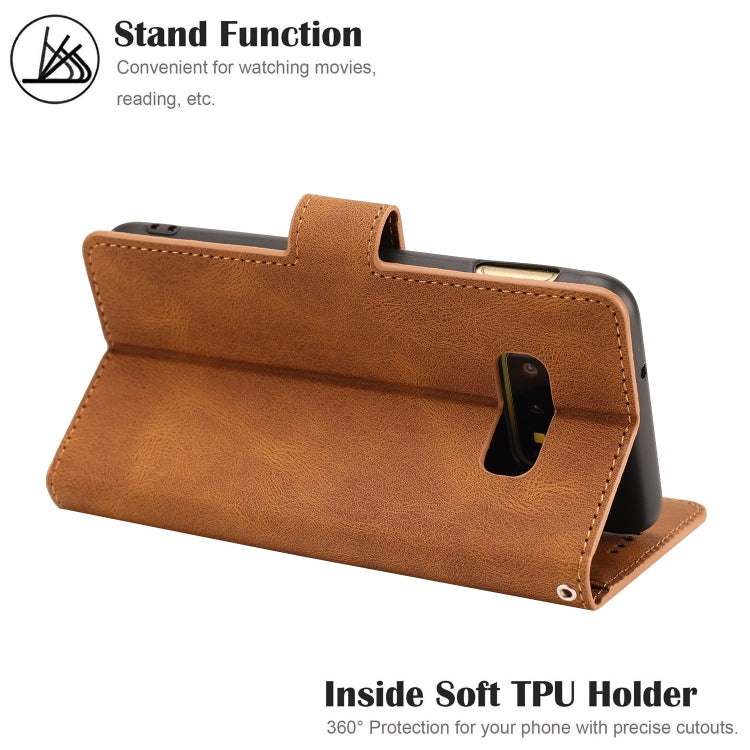 For Samsung Galaxy S10e Fantasy Classic Skin-feel Calfskin Texture Magnetic Buckle Horizontal Flip PU Leather Case with Holder & Card Slot & Wallet