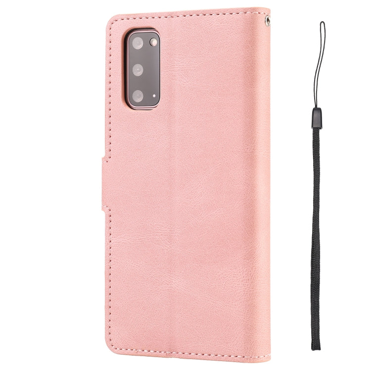 For Samsung Galaxy S20 Fantasy Classic Skin-feel Calfskin Texture Magnetic Buckle Horizontal Flip PU Leather Case with Holder & Card Slot & Wallet