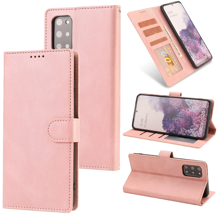For Samsung Galaxy S20+ Fantasy Classic Skin-feel Calfskin Texture Magnetic Buckle Horizontal Flip PU Leather Case with Holder & Card Slot & Wallet