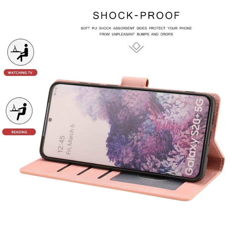 For Samsung Galaxy S20+ Fantasy Classic Skin-feel Calfskin Texture Magnetic Buckle Horizontal Flip PU Leather Case with Holder & Card Slot & Wallet