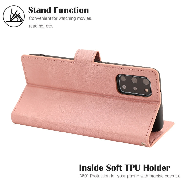 For Samsung Galaxy S20+ Fantasy Classic Skin-feel Calfskin Texture Magnetic Buckle Horizontal Flip PU Leather Case with Holder & Card Slot & Wallet