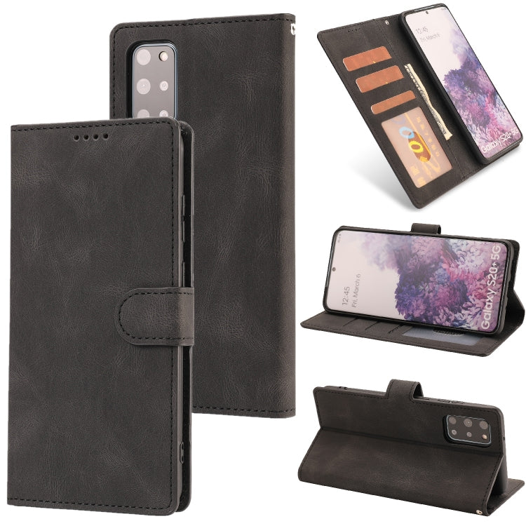 For Samsung Galaxy S20+ Fantasy Classic Skin-feel Calfskin Texture Magnetic Buckle Horizontal Flip PU Leather Case with Holder & Card Slot & Wallet