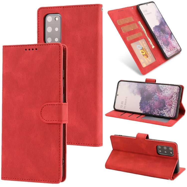 For Samsung Galaxy S20+ Fantasy Classic Skin-feel Calfskin Texture Magnetic Buckle Horizontal Flip PU Leather Case with Holder & Card Slot & Wallet
